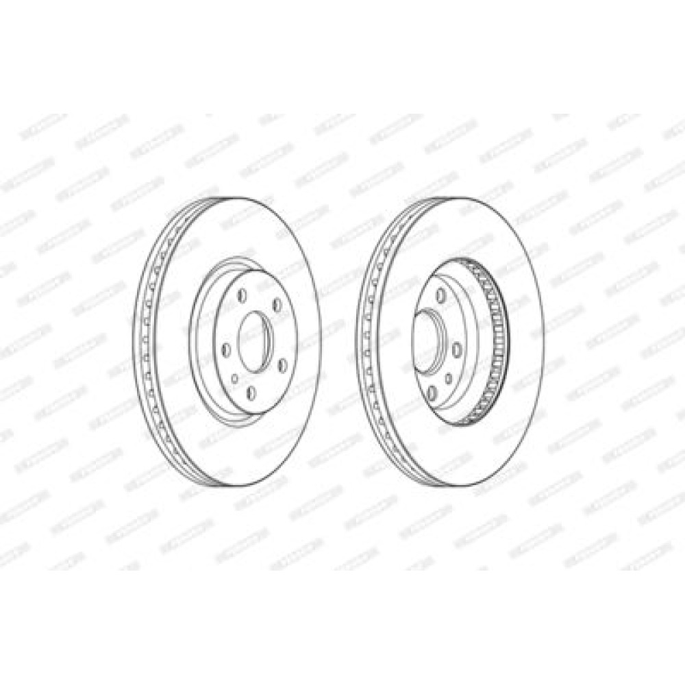 Гальмівний диск Ferodo ddf2337c
