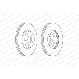 Гальмівний диск Ferodo ddf2337c