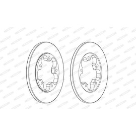 Тормозной диск Ferodo ddf2484c