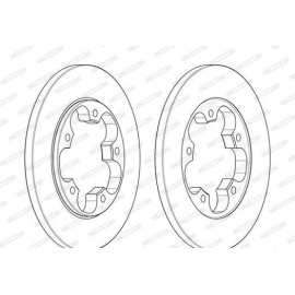 Тормозной диск Ferodo ddf2484c