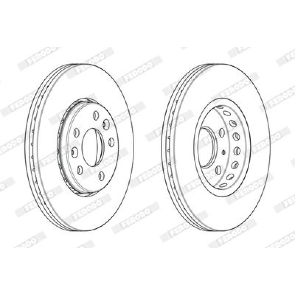 Гальмівний диск Ferodo ddf2507c