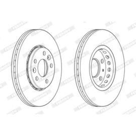 Ferodo ddf2507c Тормозной диск Ferodo ddf2507c