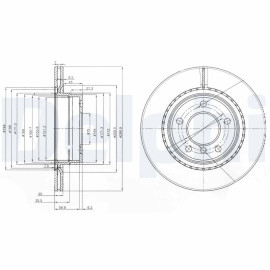 DELPHI bg3901c Диск гальмівний DELPHI bg3901c
