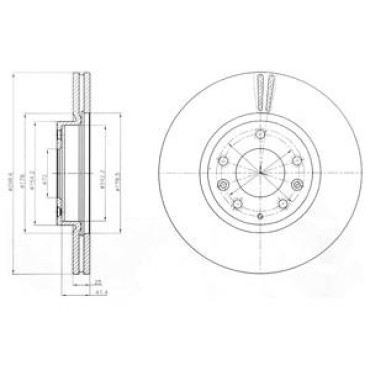 Диск тормозной DELPHI bg4255c