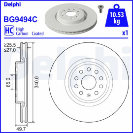 Диск тормозной DELPHI bg9494c