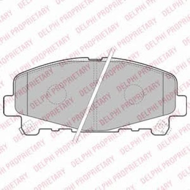 Комплект тормозных колодок DELPHI lp2166
