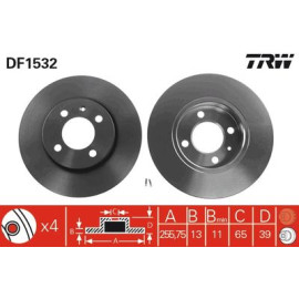 Гальмівний диск TRW df1532