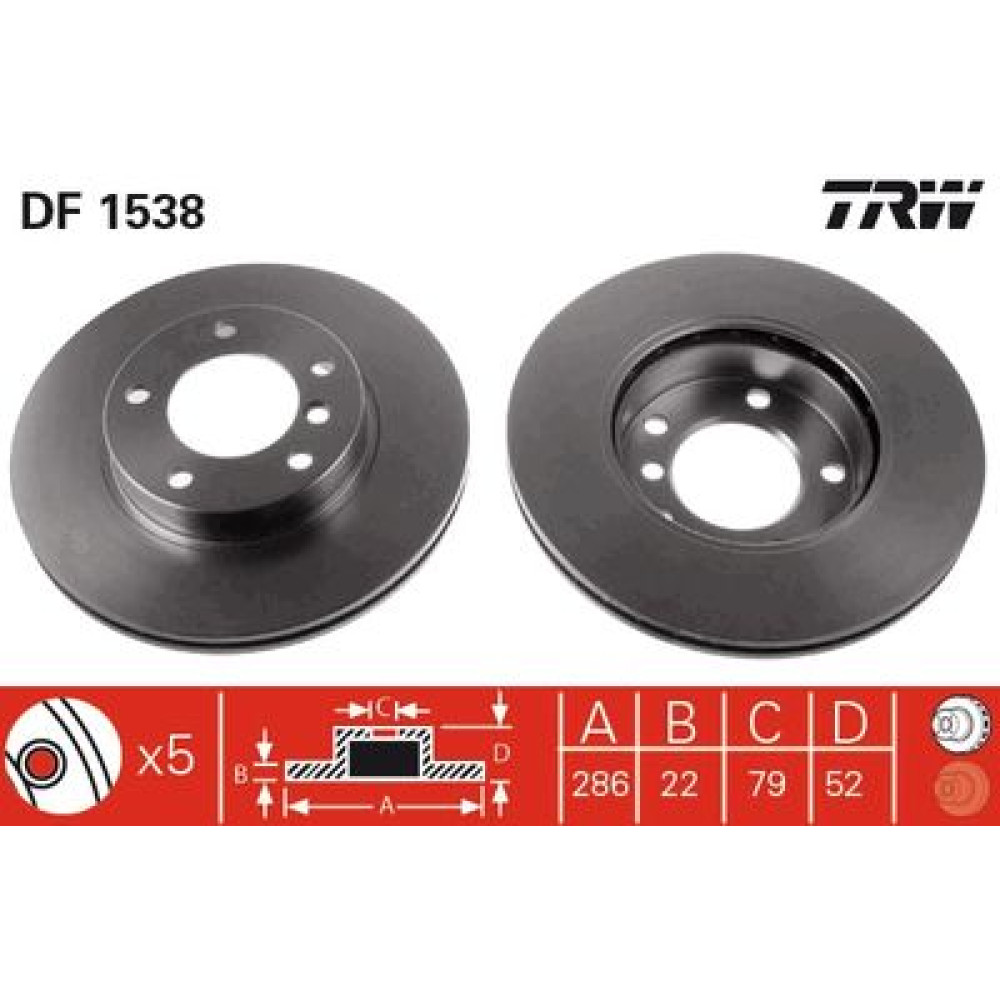 Гальмівний диск TRW df1538