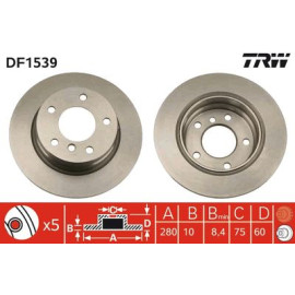 Гальмівний диск trw df1539