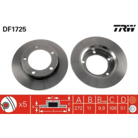 Гальмівний диск trw df1725