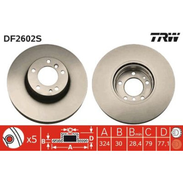 Гальмівний диск TRW df2602s
