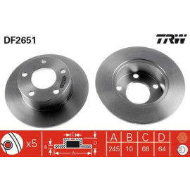 Гальмівний диск TRW df2651