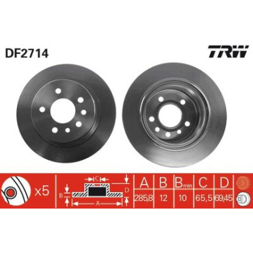 Гальмівний диск TRW df2714