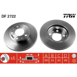 Диск гальмівний TRW df2722