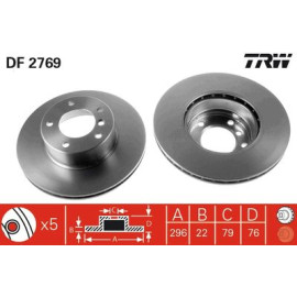 Тормозной диск TRW df2769