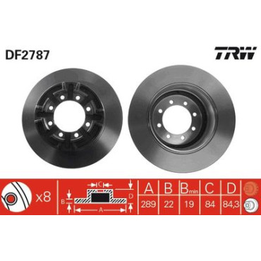 Диск гальмівний TRW df2787