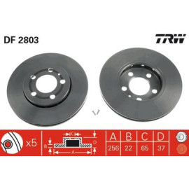 Гальмівний диск trw df2803