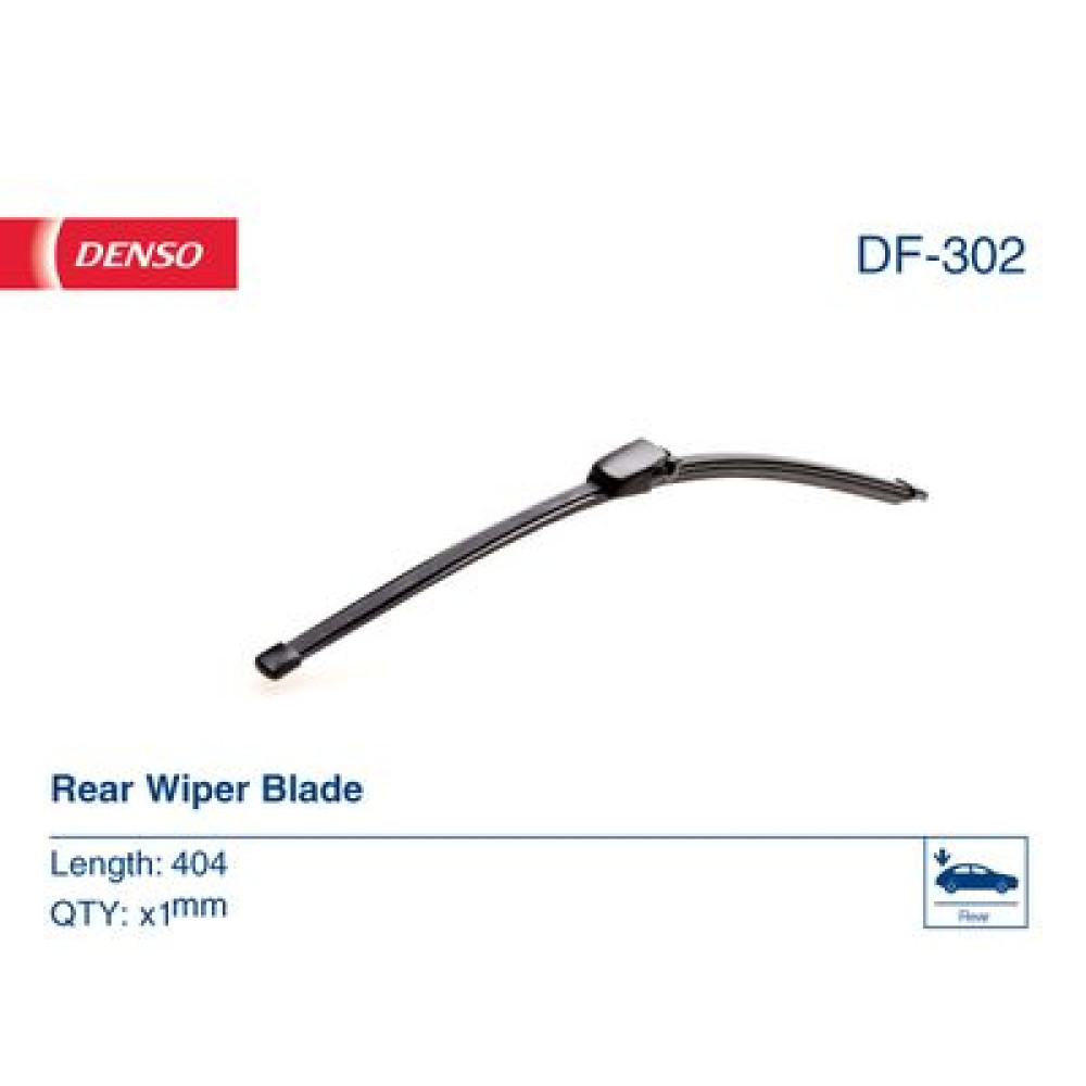 Задня щітка склоочисника Flat Rear 404мм DENSO df302