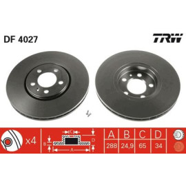 Гальмівний диск trw df4027