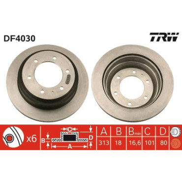 Диск тормозной TRW df4030