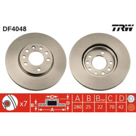 Гальмівний диск trw df4048