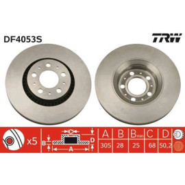 Тормозной диск TRW df4053s