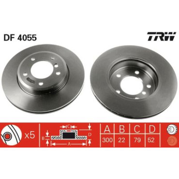 Диск тормозной TRW df4055