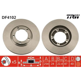 Диск тормозной TRW df4102