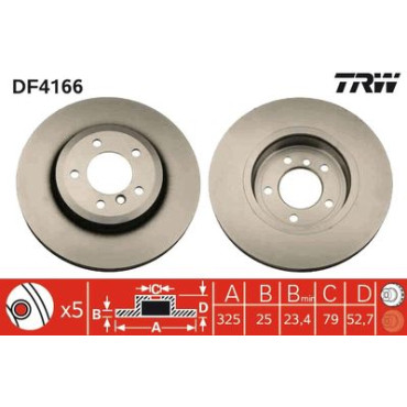 Гальмівний диск TRW df4166