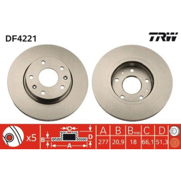 Диск гальмівний TRW df4221