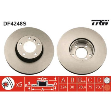 Тормозной диск TRW df4248s