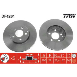 Гальмівний диск TRW df4261