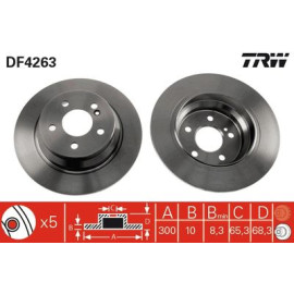 Тормозной диск TRW df4263