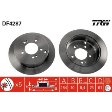 Гальмівний диск TRW df4287