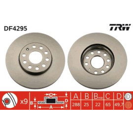 Гальмівний диск trw df4295