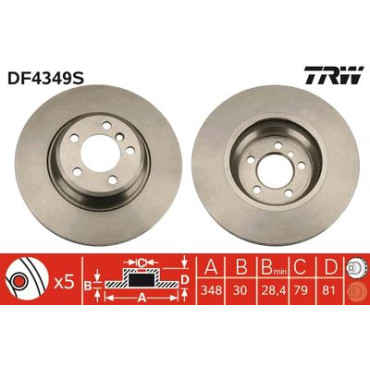 Диск тормозной TRW df4349s