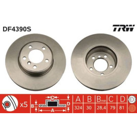 Гальмівний диск TRW df4390s