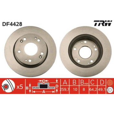 Гальмівний диск TRW df4428