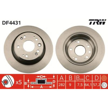 Диск гальмівний TRW df4431