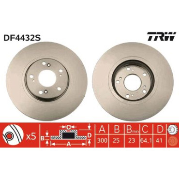 Гальмівний диск TRW df4432s