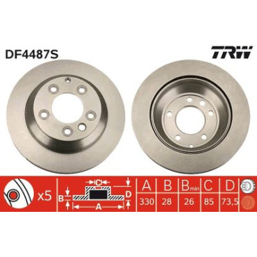 Гальмівний диск TRW df4487s