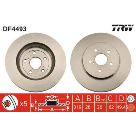 Гальмівний диск trw df4493
