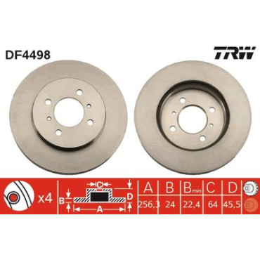 Диск гальмівний TRW df4498