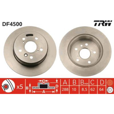 Гальмівний диск TRW df4500