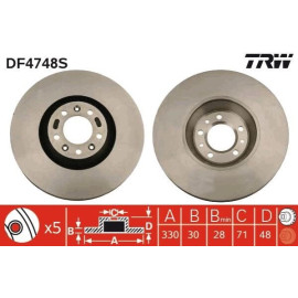 Диск гальмівний TRW df4748s