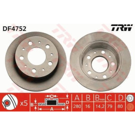 Диск гальмівний TRW df4752