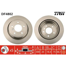 Диск гальмівний TRW df4802