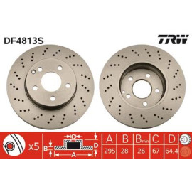 Гальмівний диск TRW df4813s