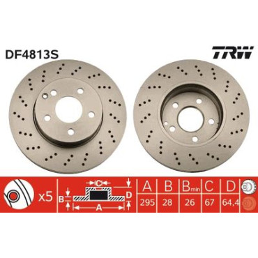 Тормозной диск TRW df4813s
