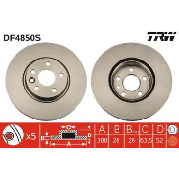 Гальмівний диск TRW df4850s